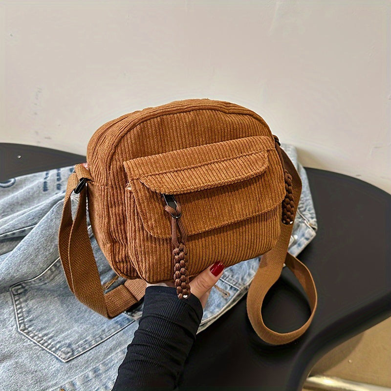 Celeste | Compact Corduroy Crossbody Bag for Women