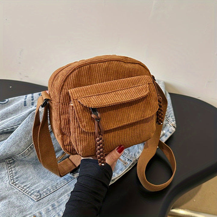 Celeste | Compact Corduroy Crossbody Bag for Women