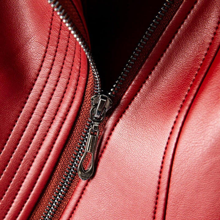 Women's Faux Leather Biker Jacket