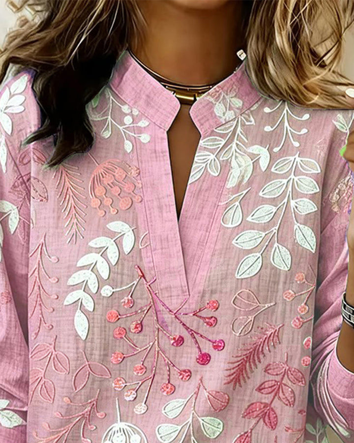 Matilda Rose | Cushioned Soft Touch Floral Blouse for Women