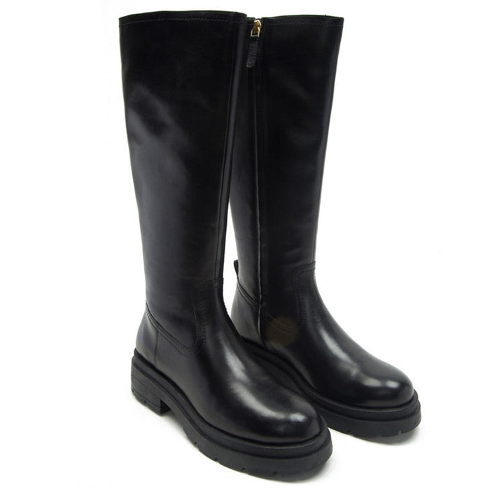 Armelline Black Knee High Boots for women