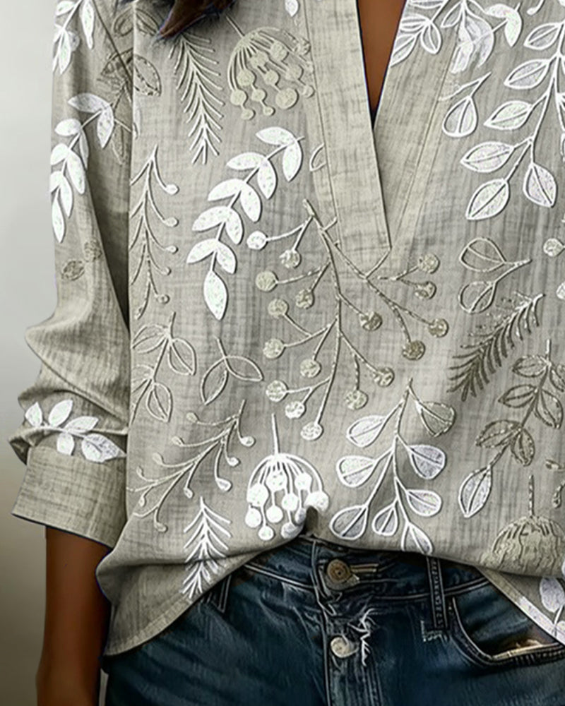 Matilda Rose | Cushioned Soft Touch Floral Blouse for Women
