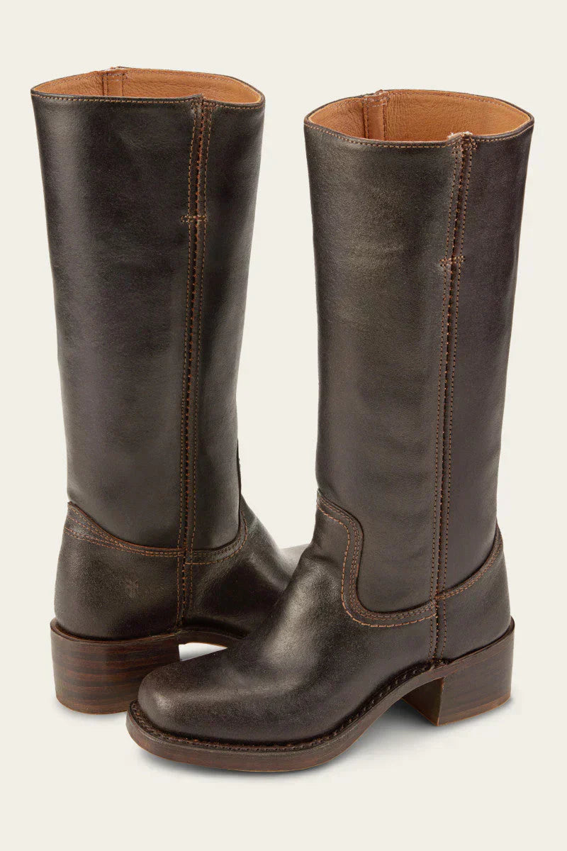 Melanie | Planted Mid Calf Block Heel Boots for Women