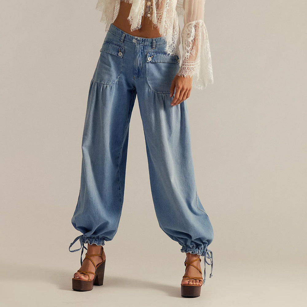 Leonie | Buoyant Cropped Wide Leg Jeans for Women