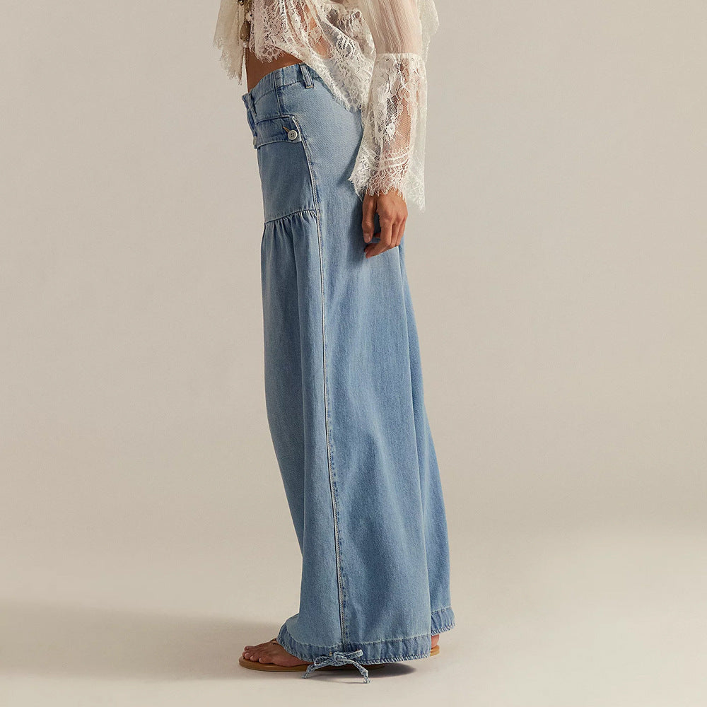 Leonie | Buoyant Cropped Wide Leg Jeans for Women