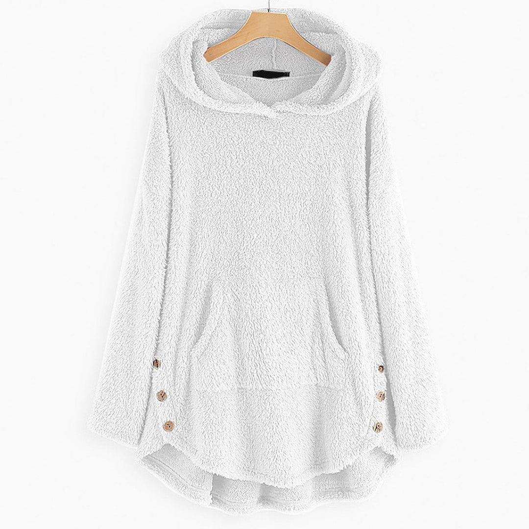 Wrenley | Fuzzy Fleece Zip Up Hoodie Sweatshirt for Women