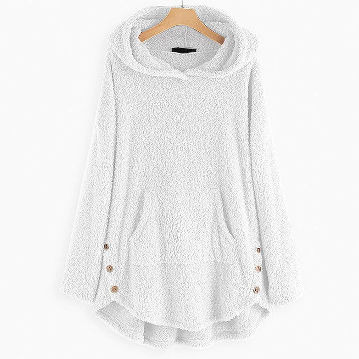 Wrenley | Fuzzy Fleece Zip Up Hoodie Sweatshirt for Women