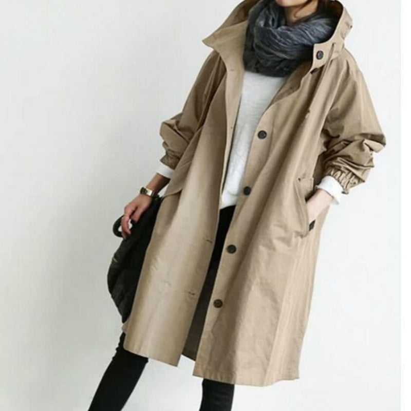 Women's Hooded Trench Coat
