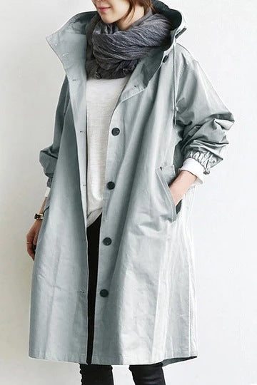 Women's Hooded Trench Coat
