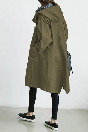 Women's Hooded Trench Coat
