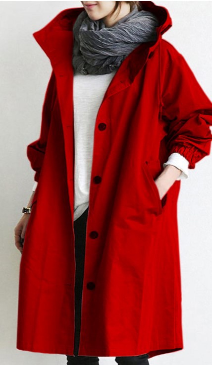 Women's Hooded Trench Coat