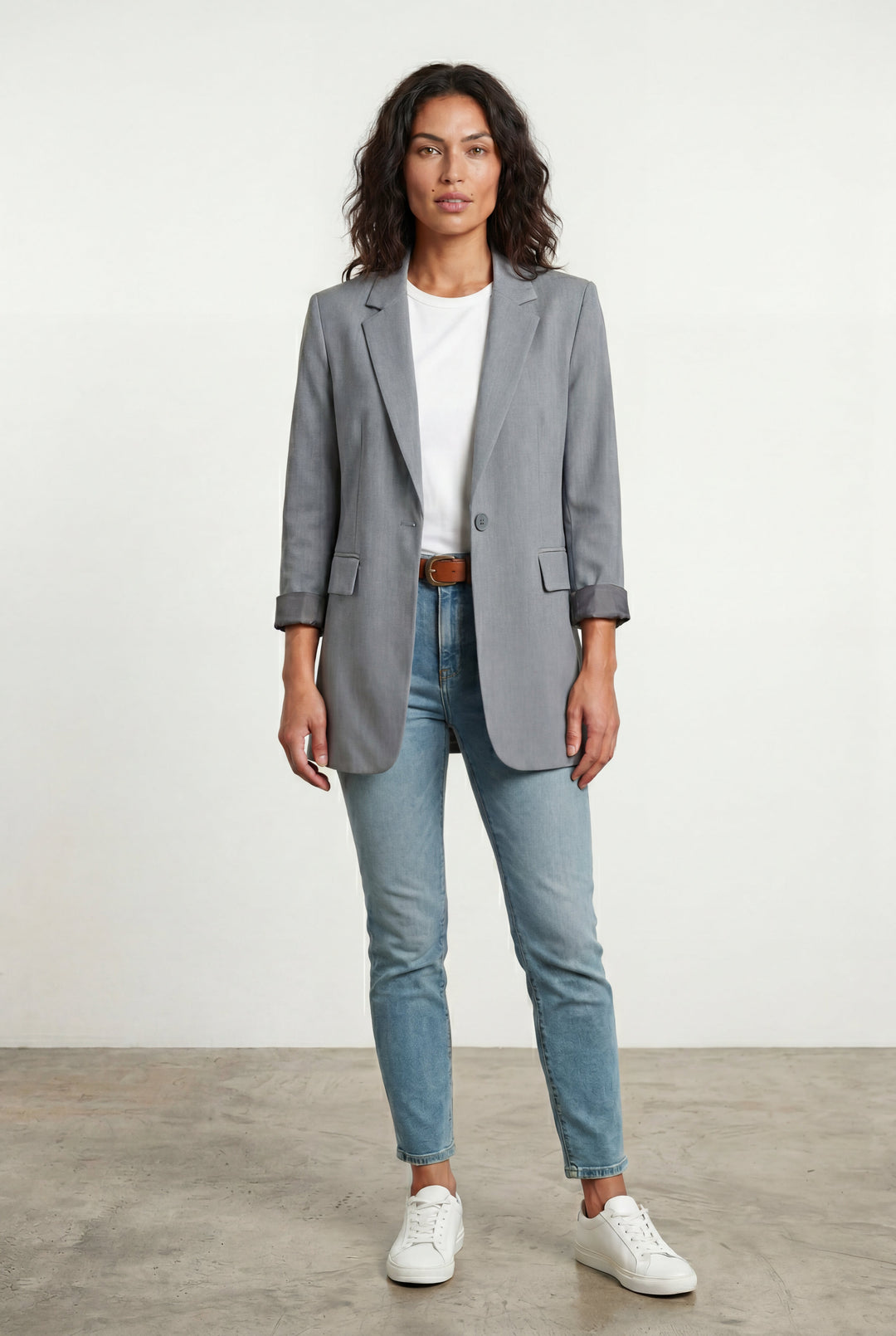 Maelle | Poised Longline Tailored Blazer for Women