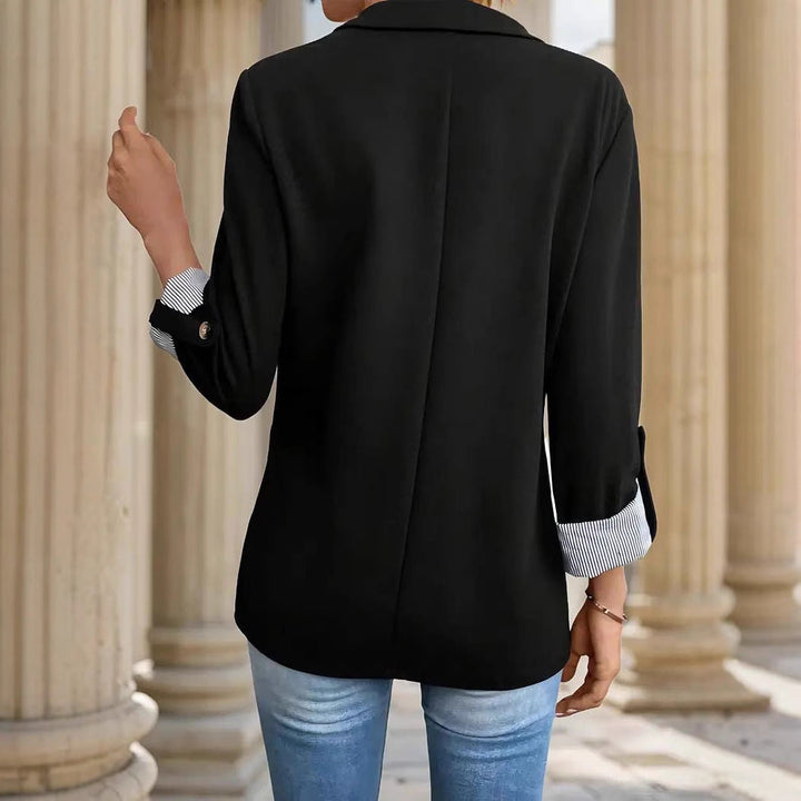Capucine | Deft Open Front Notch Lapel Blazer for Women