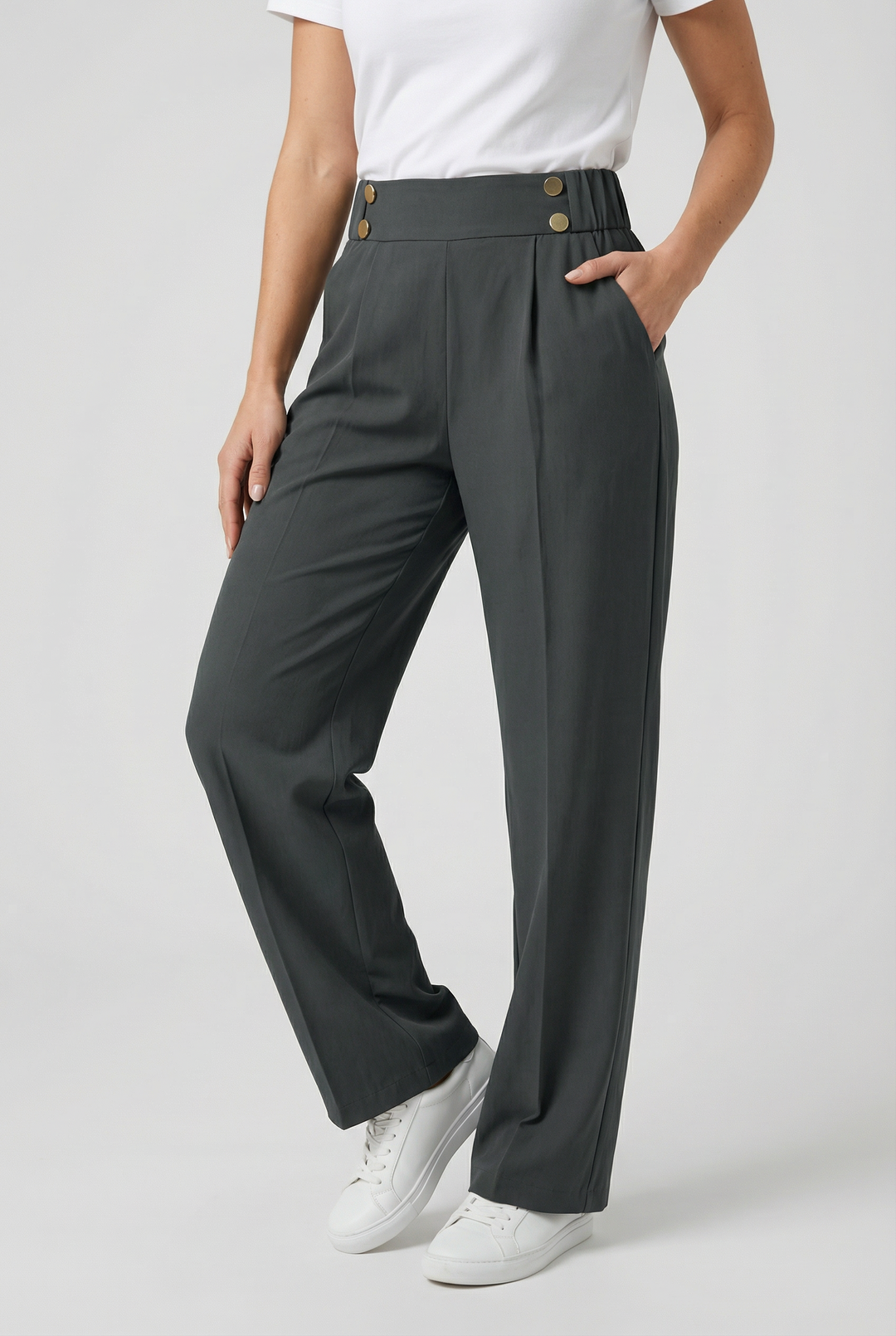 Honora | Level Straight Leg Wide Trousers for Women