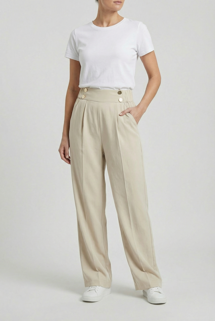 Honora | Level Straight Leg Wide Trousers for Women