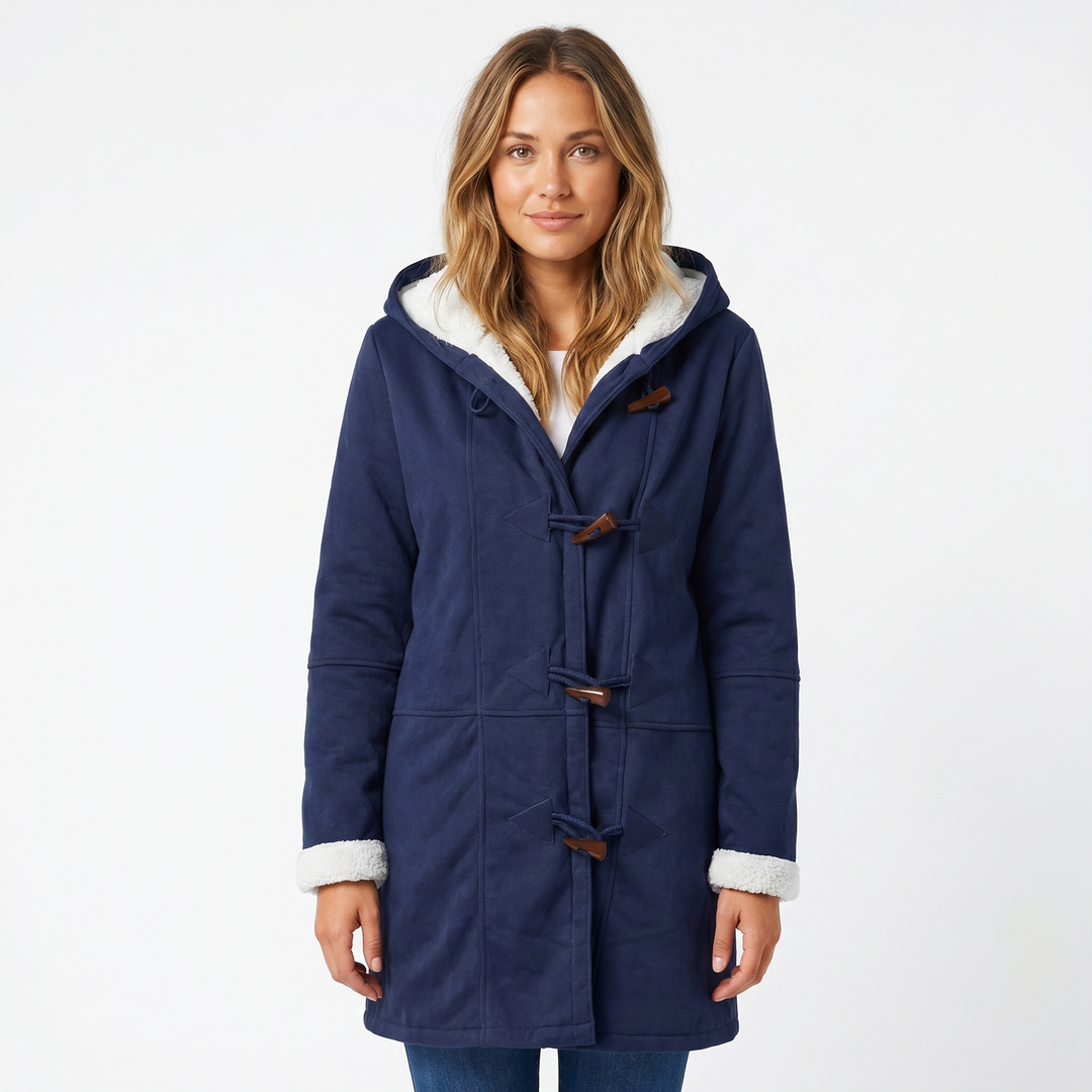 Colombine | Shorn Faux Shearling Duffle Coat for Women