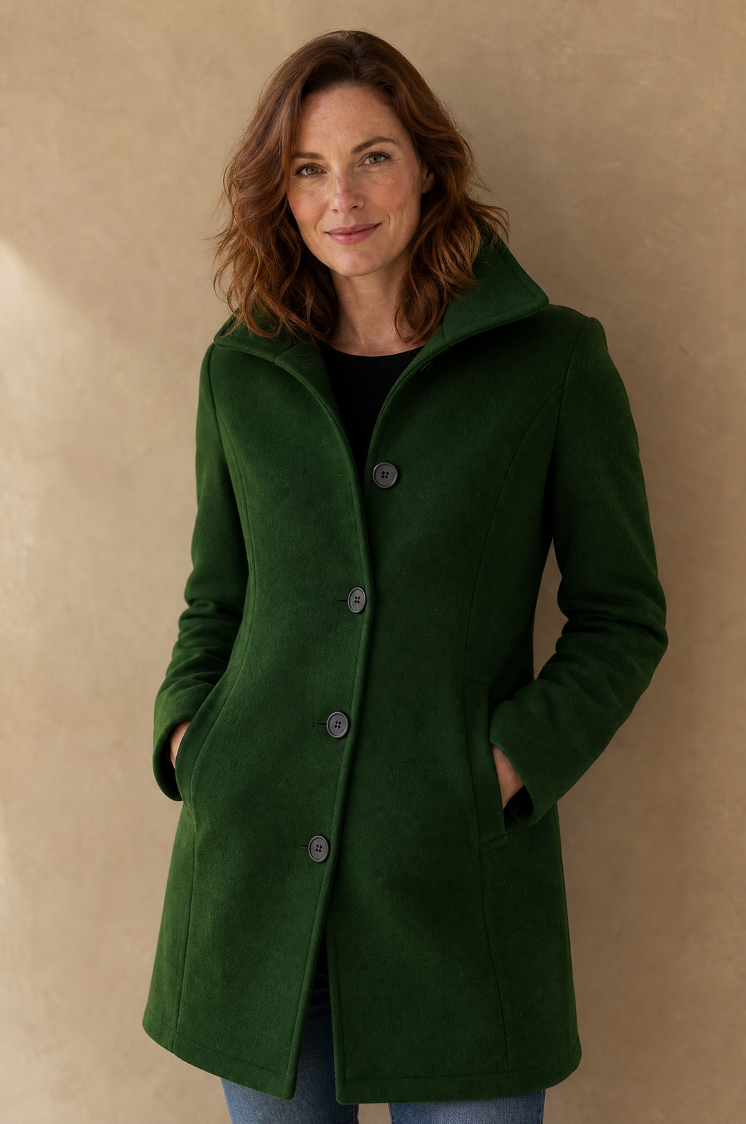 Juliette | Tailored Single-Breasted Wool Coat for Women
