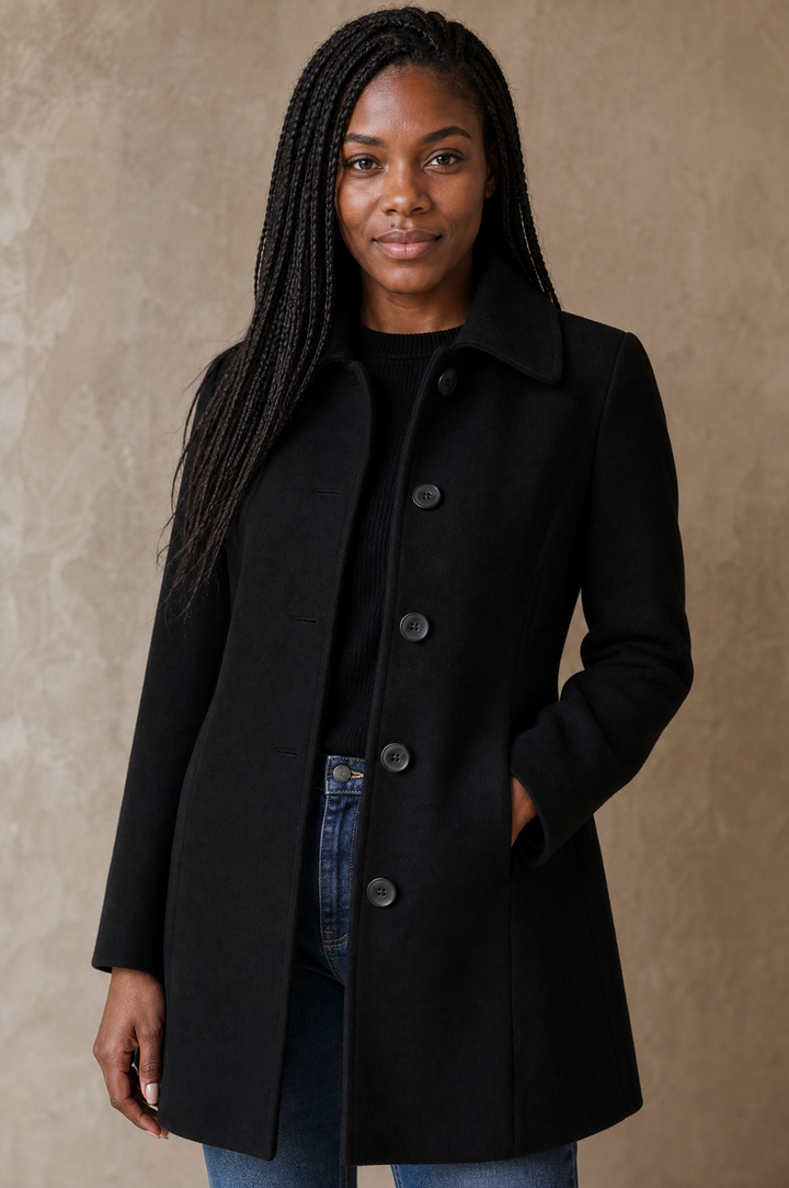 Imogen | Toasty Single-Breasted Winter Coat for Women