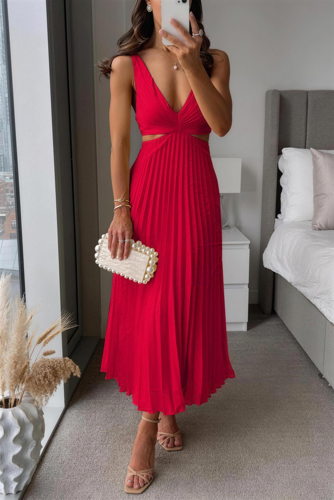 Sidonie wedding guest midi dress