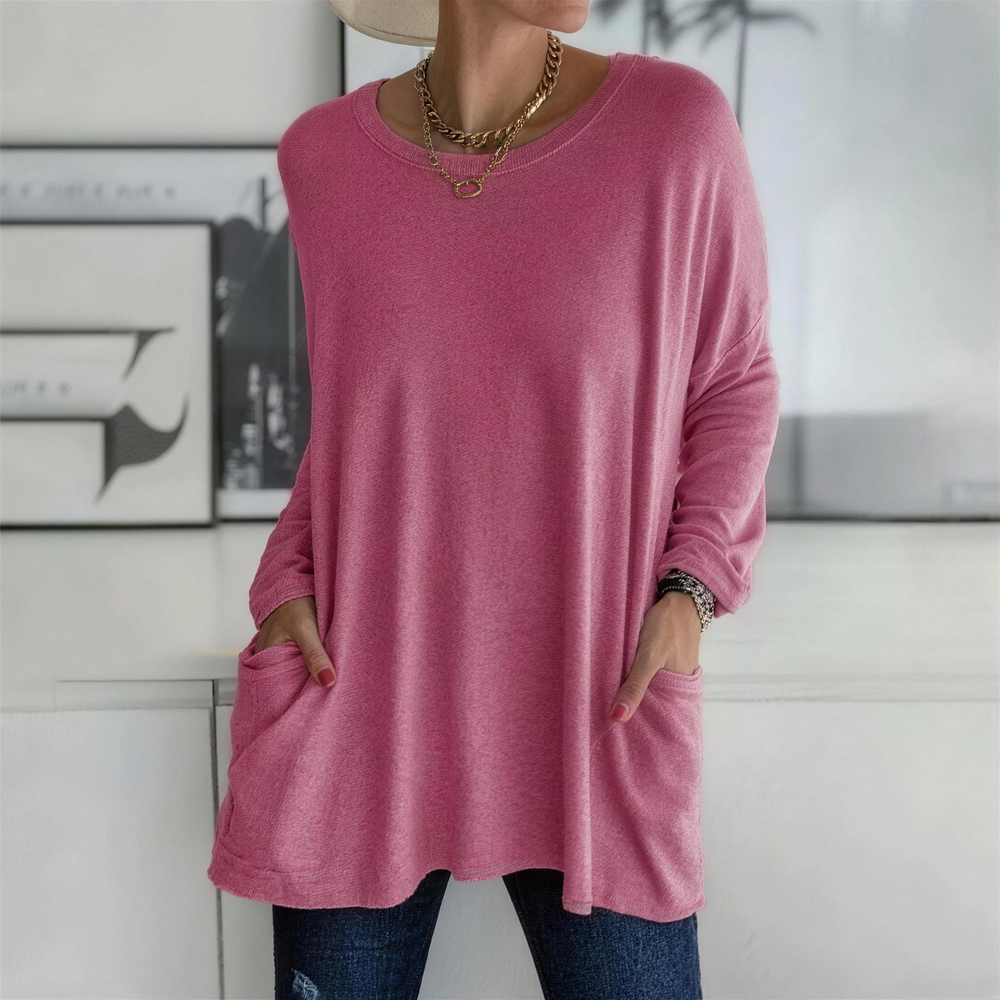Bertrada women's oversized long sleeve tunic top