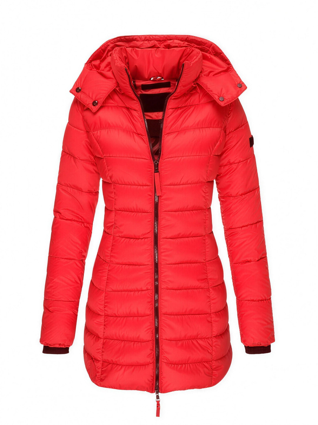 Pascaline | Enfolded Longline Hooded Puffer Coat for Women