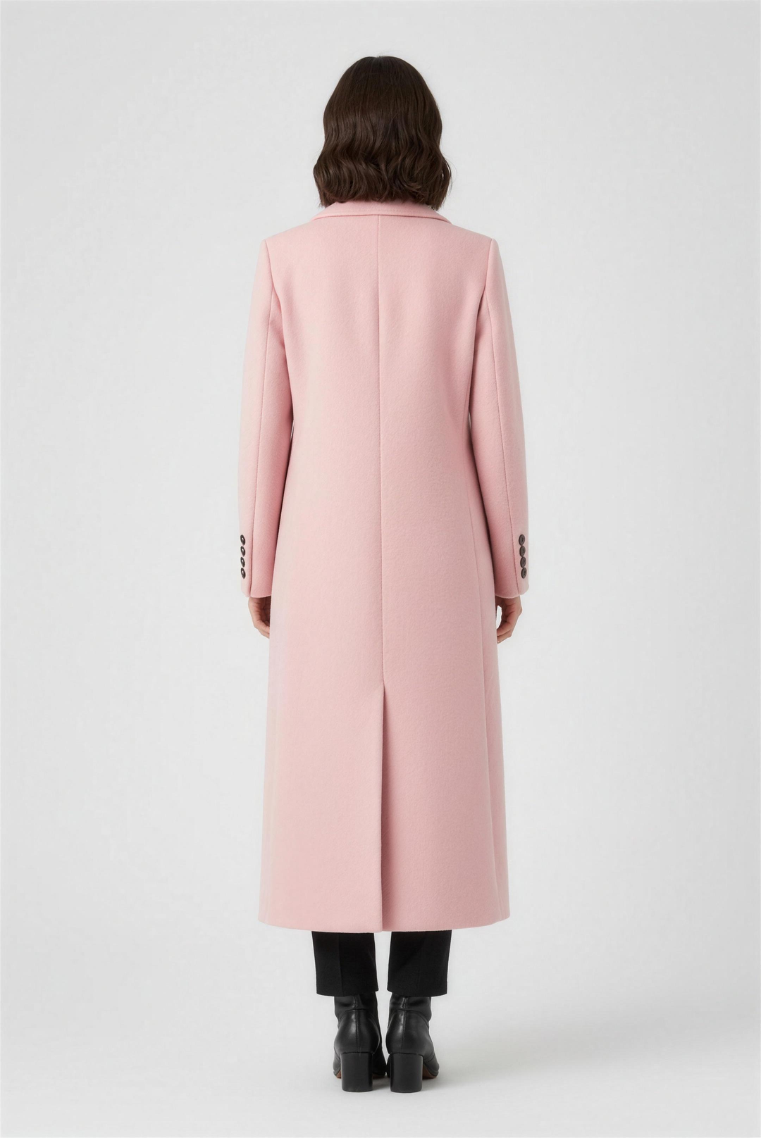 Domitille | Mantled Double Breasted Longline Winter Coat for Women