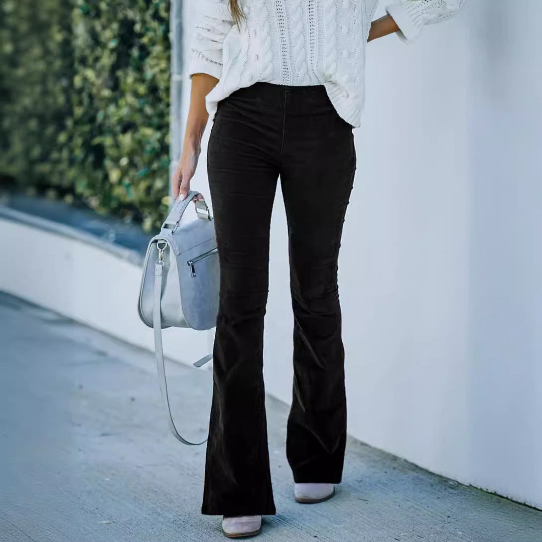 Wilhelmine | Slouched Flared Corduroy Pants for Women