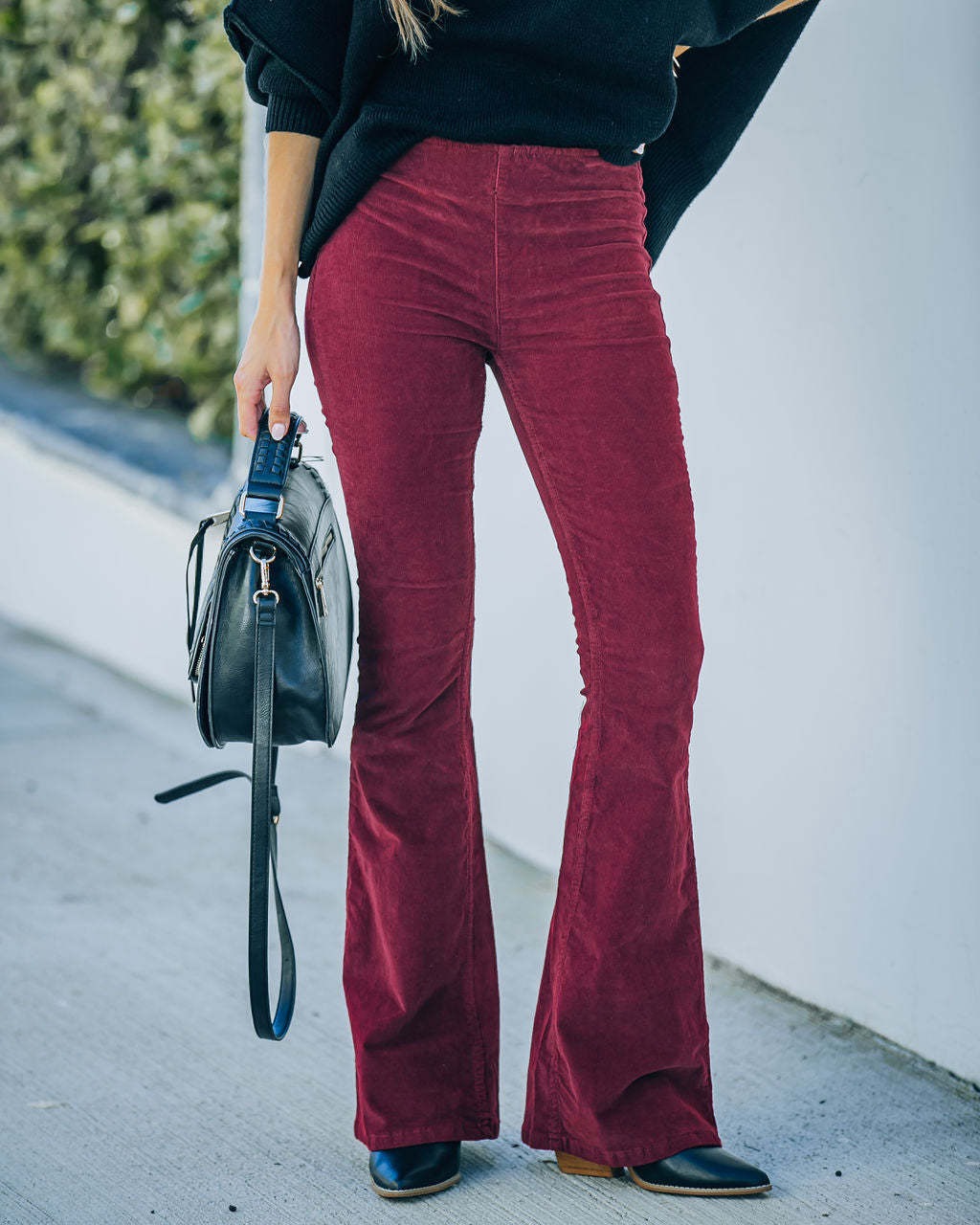 Wilhelmine | Slouched Flared Corduroy Pants for Women