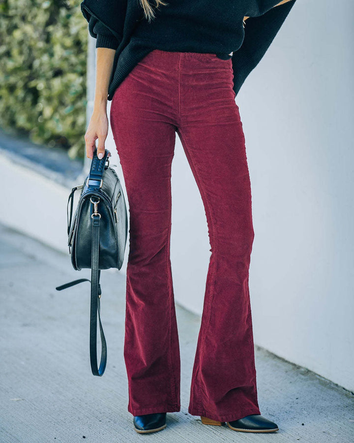 Wilhelmine | Slouched Flared Corduroy Pants for Women