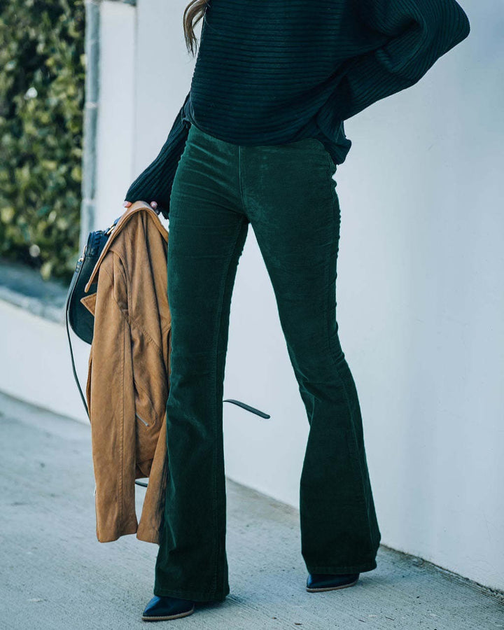 Wilhelmine | Slouched Flared Corduroy Pants for Women