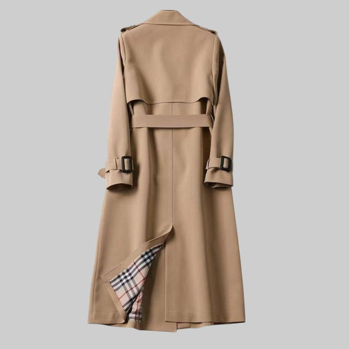 Women's Black Belted Trench Coat