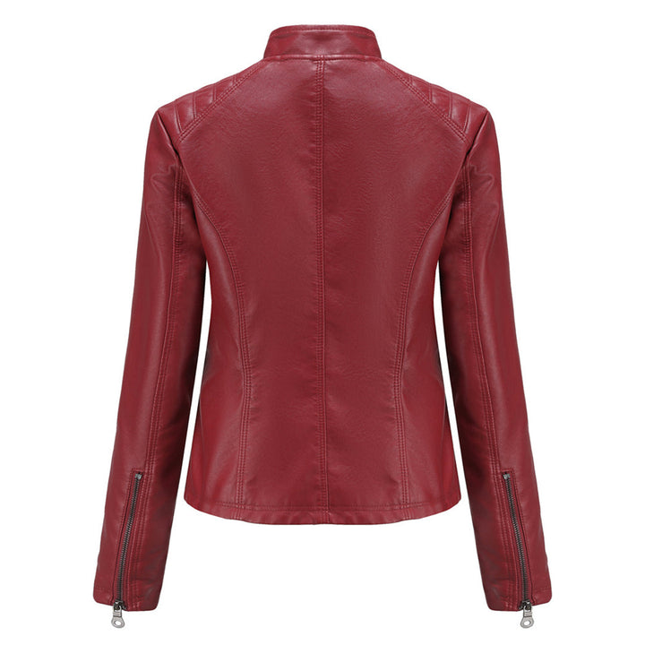 Katherine | Modern Black Quilted Faux Leather Jacket