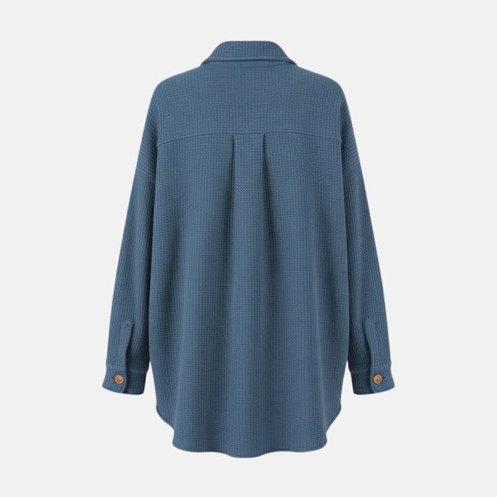 Gwendolyn | Waffled Relaxed Knit Overshirt for Women
