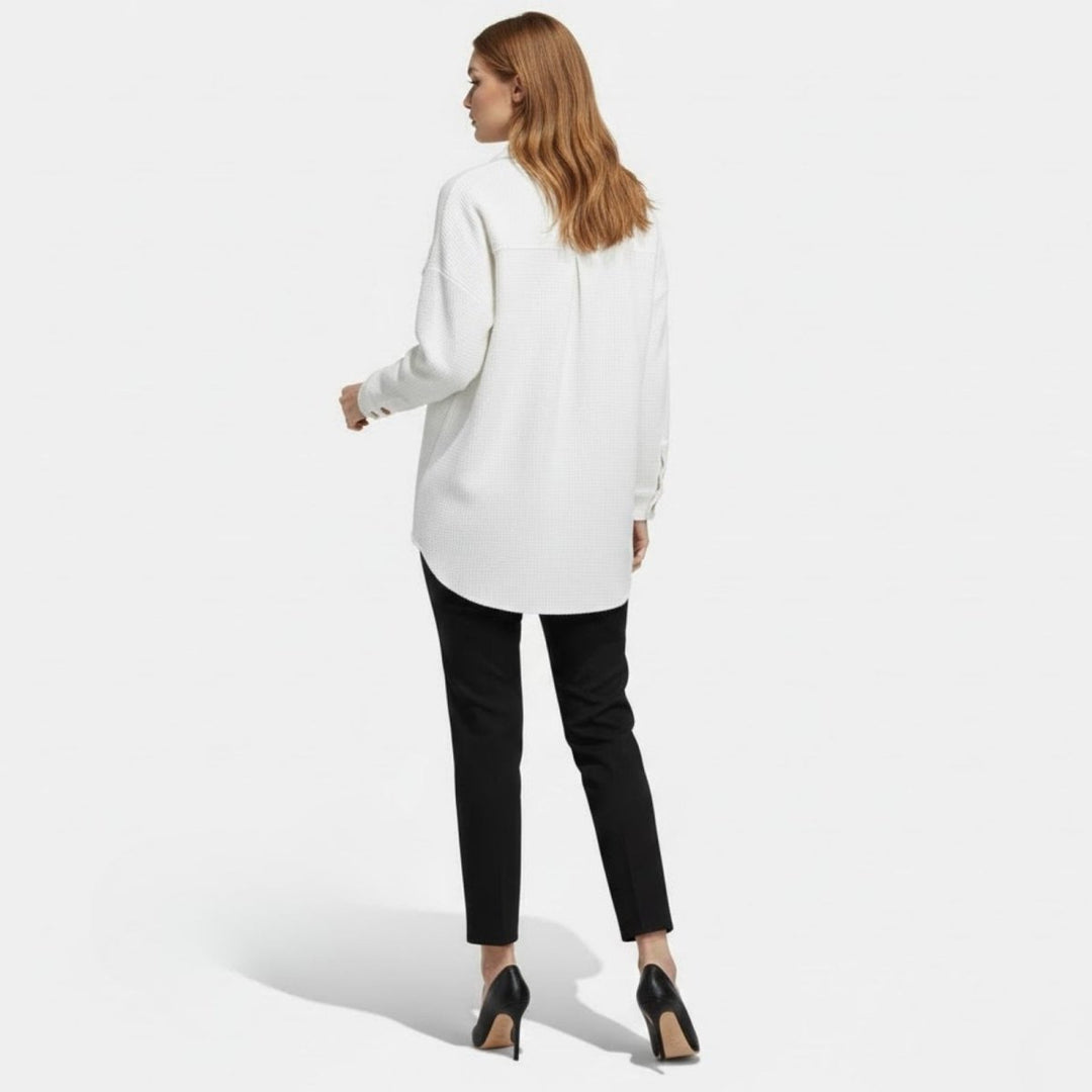 Gwendolyn | Waffled Relaxed Knit Overshirt for Women