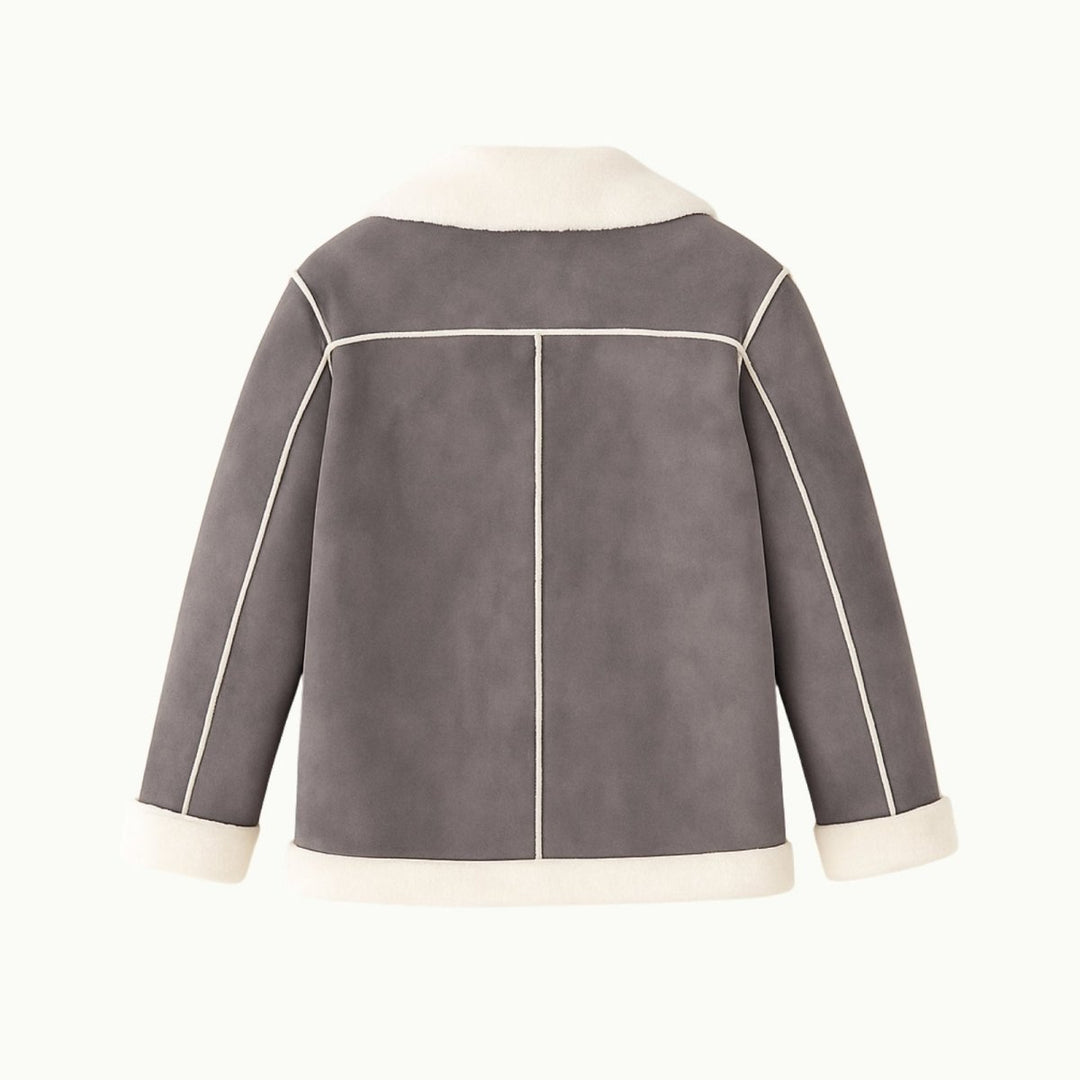Ophelia | Rich Faux Shearling Aviator Jacket for Women
