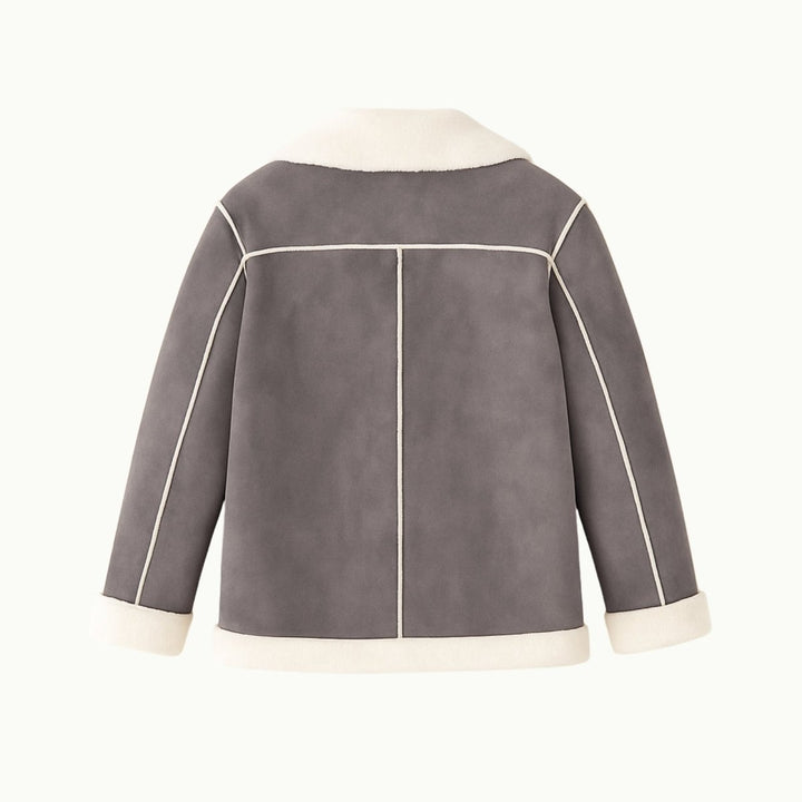Ophelia | Rich Faux Shearling Aviator Jacket for Women