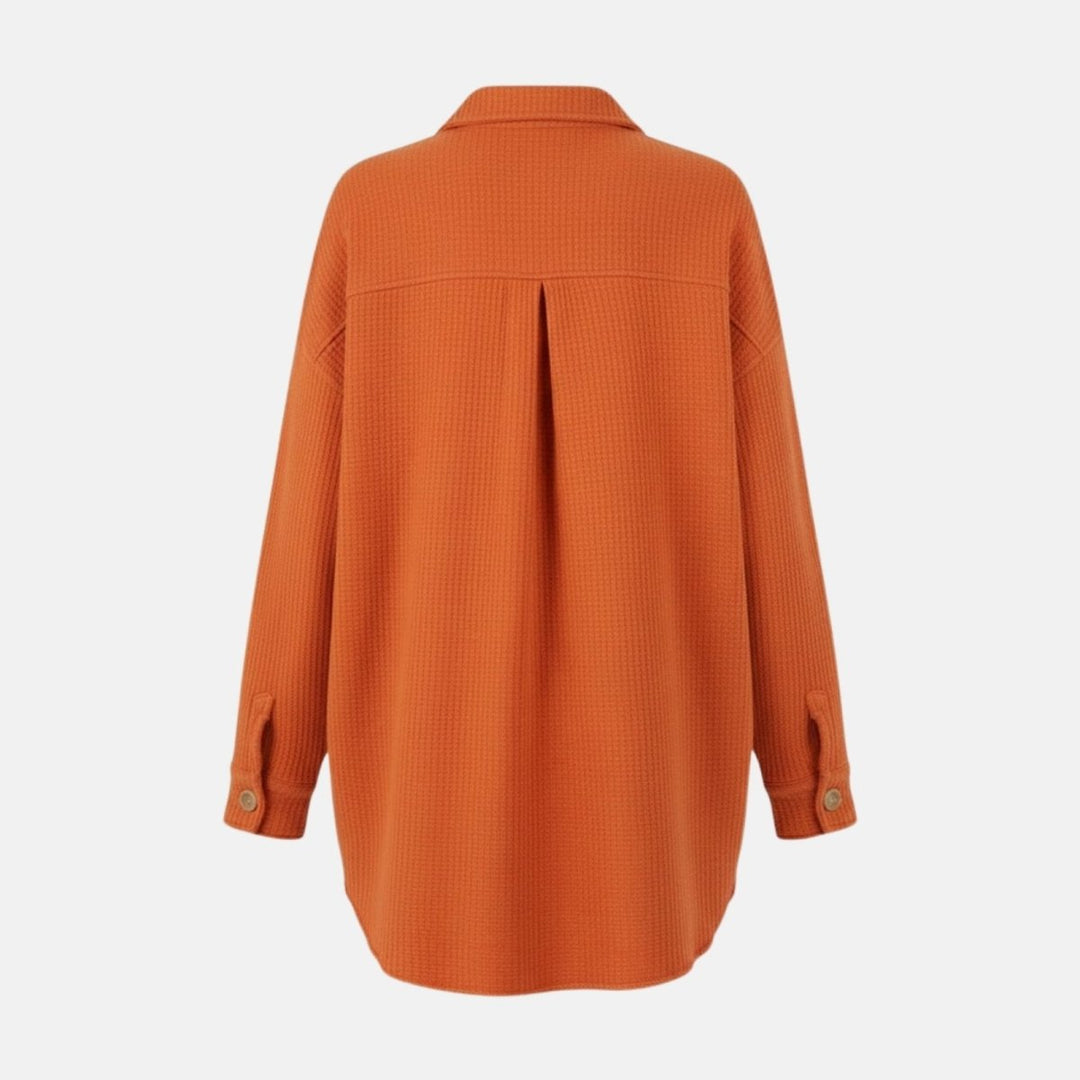 Gwendolyn | Waffled Relaxed Knit Overshirt for Women