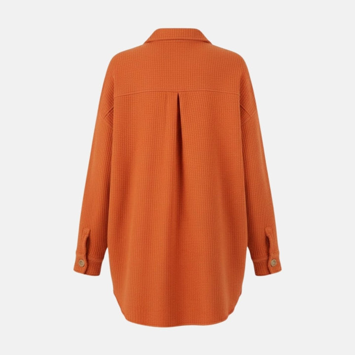 Gwendolyn | Waffled Relaxed Knit Overshirt for Women