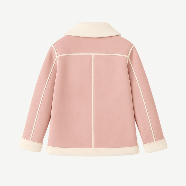 Edmee | Stalwart Faux Shearling Aviator Jacket for Women
