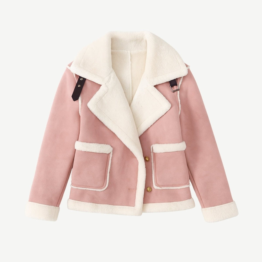 Ophelia | Rich Faux Shearling Aviator Jacket for Women