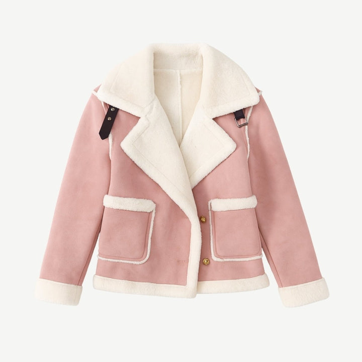 Ophelia | Rich Faux Shearling Aviator Jacket for Women