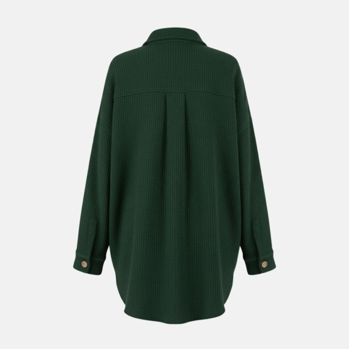 Gwendolyn | Waffled Relaxed Knit Overshirt for Women