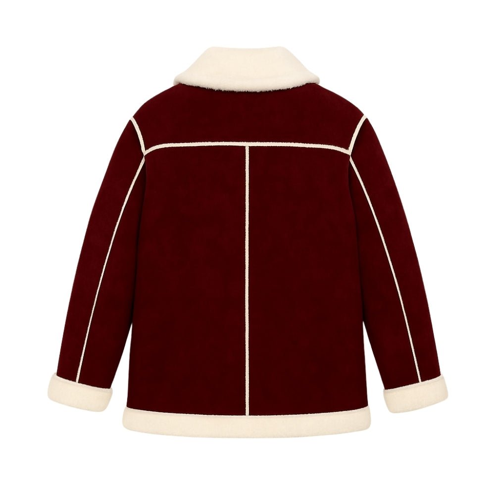 Edmee | Stalwart Faux Shearling Aviator Jacket for Women