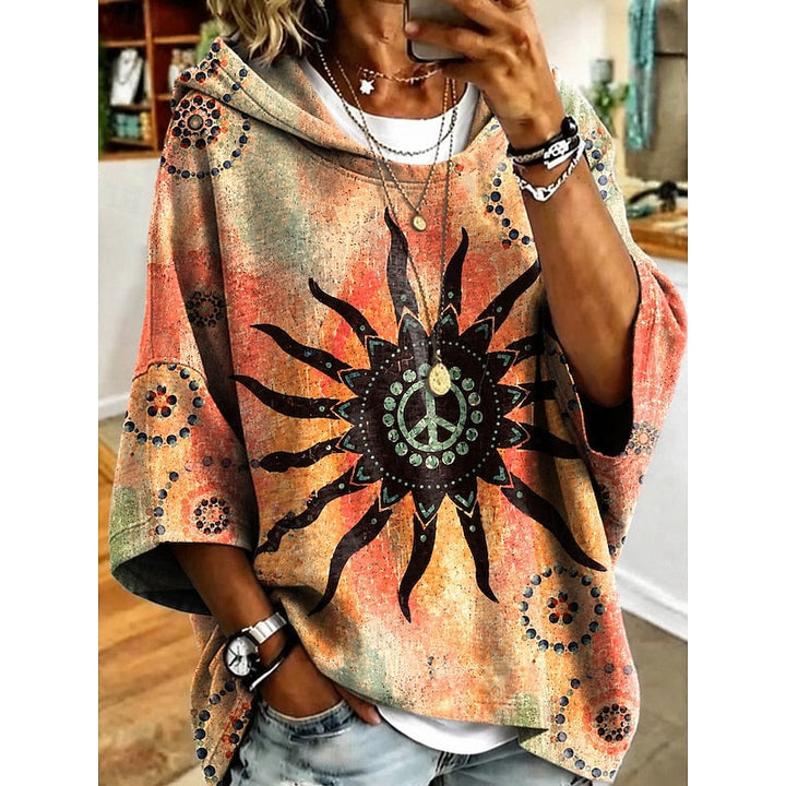 Victoria | Balmy Floral Pullover Hoodie for Women