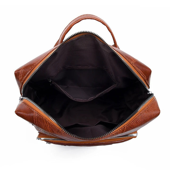 Armance | Grained Leather Backpack for Women