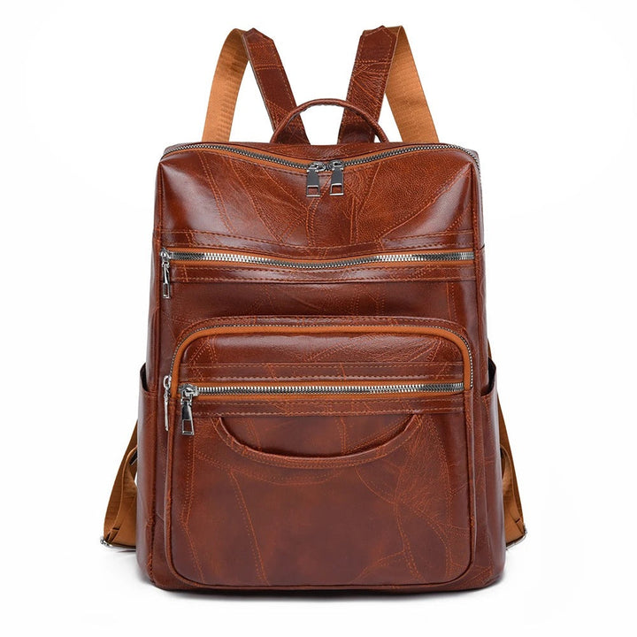 Armance | Grained Leather Backpack for Women