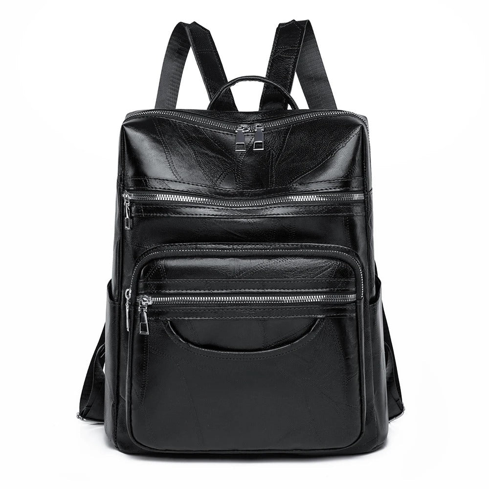 Armance | Grained Leather Backpack for Women