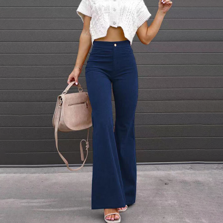 Georgiana | Anchored High Waisted Flared Pants for Women