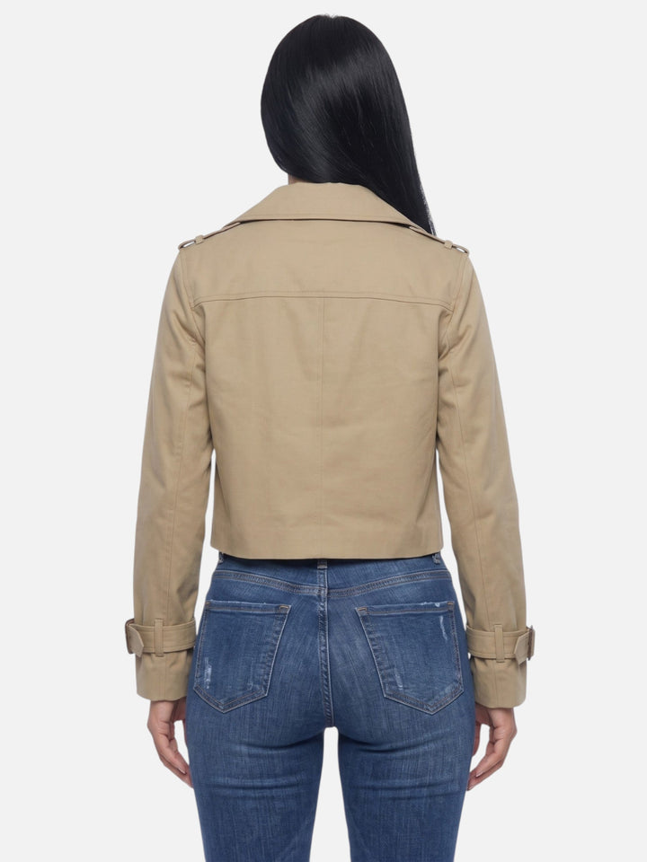 Women's Cropped Trench Coat