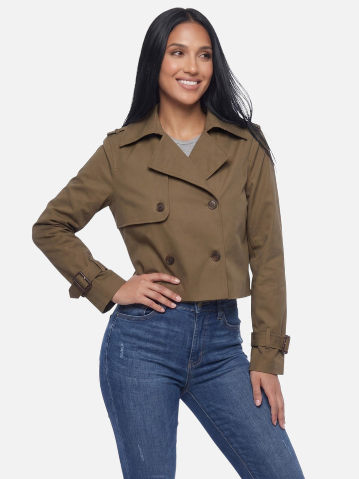 Women's Cropped Trench Coat